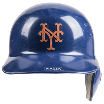 1998-1999 Mike Piazza Game Used New York Mets Batting Helmet (MEARS)